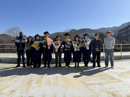 축 유신남&서창완 박사, 최지윤&조수민 석사, 박희원 학사 졸업 (2026.02)